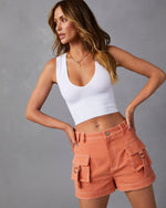 Orange % Malaya Cargo Shorts-5