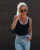 Black % Roz Ribbed Bodysuit-1