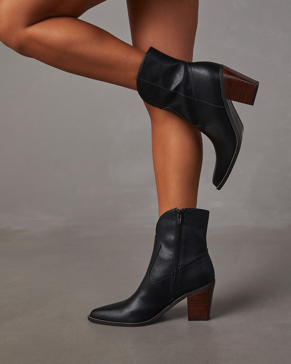 Leather western ankle boots outlet