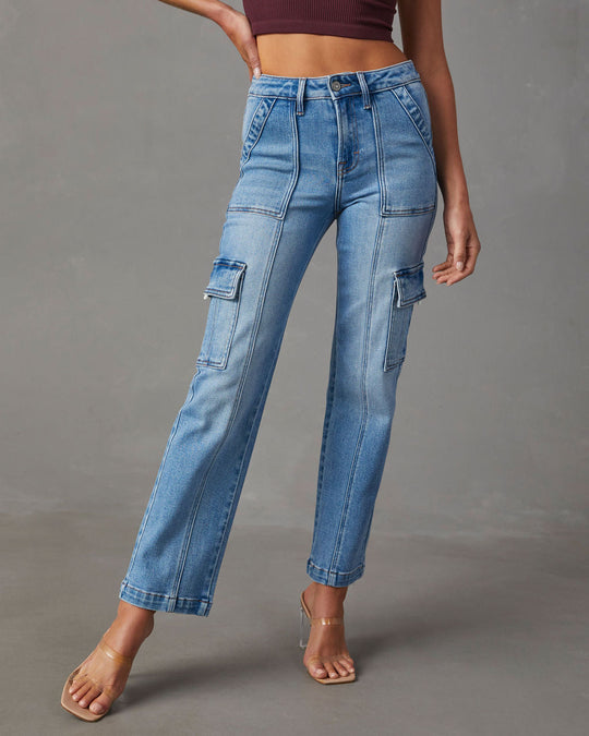 Bexley High Rise Straight Cargo Jeans – VICI