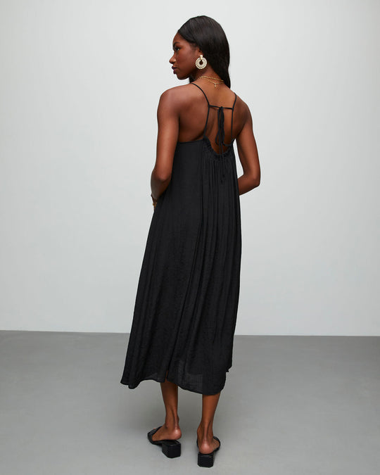 Black % Beale Boho Midi Dress-1
