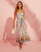 Multi % Greyson Halter Floral Maxi Dress-1
