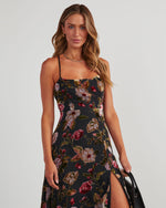 Black % Jordie Floral Maxi Dress-6