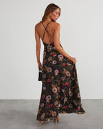 Black % Jordie Floral Maxi Dress-9