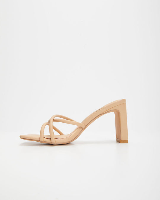 Taupe % Kalis Strappy Heels-1