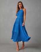 Blue % Lucienne Tiered Midi Dress-1