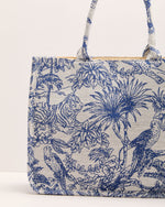 Luxe Escape Printed Canvas Tote Bag