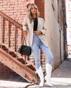 Light Taupe %  Judy Pocketed Blazer 1