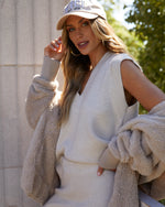 Oatmeal % Always Cozy Ribbed Knit Top-1