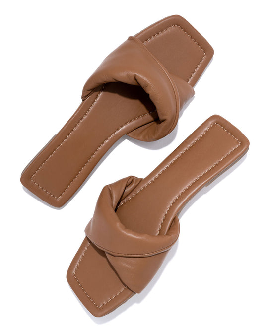 Brown % Meriah Slip Sandal-2