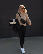Duncan Knit Cable Knit Mock Neck Sweater