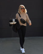 Duncan Knit Cable Knit Mock Neck Sweater
