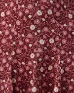 Burgundy % Briar Floral Ruffle Mini Skort-5
