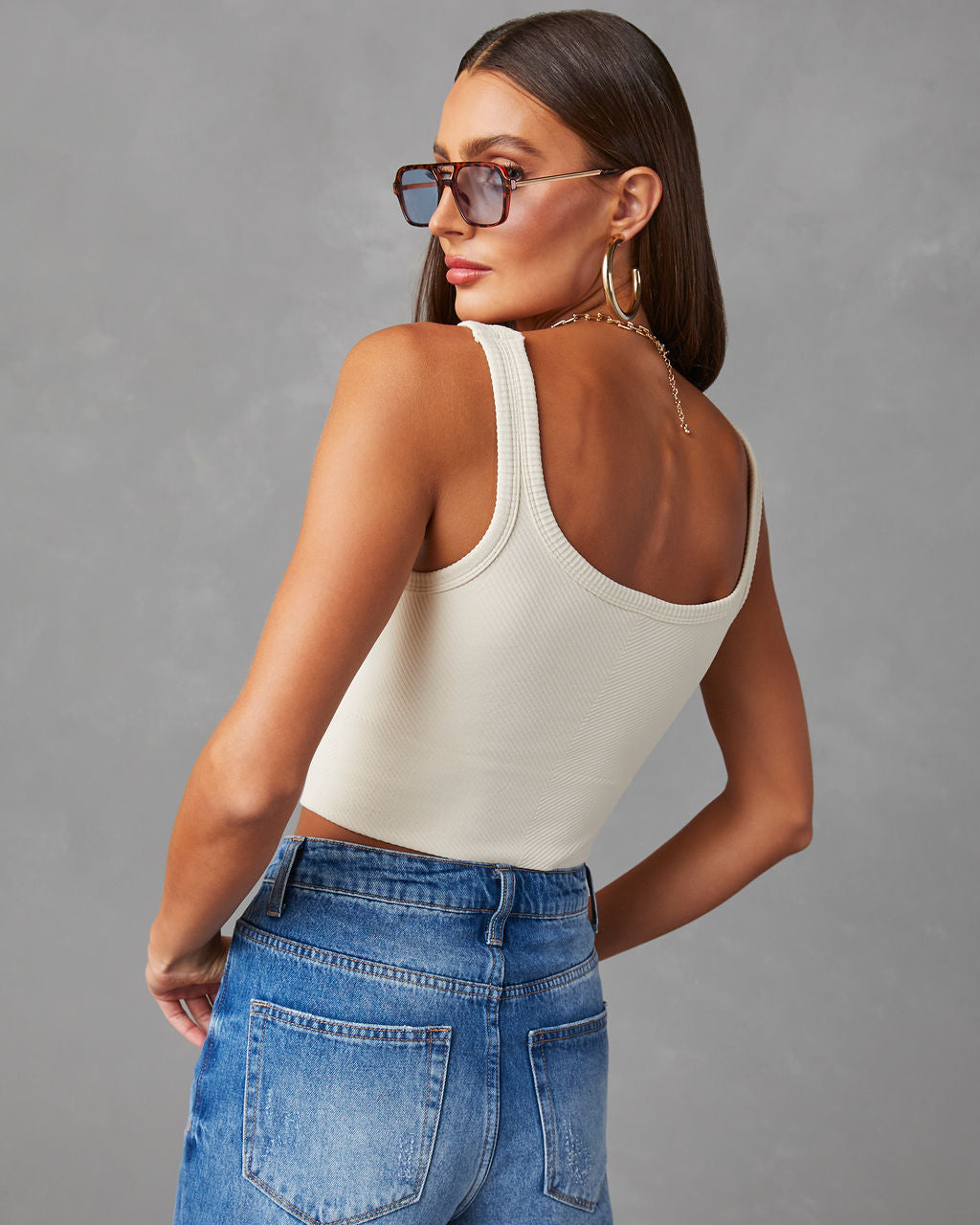 Knit sales crop tank