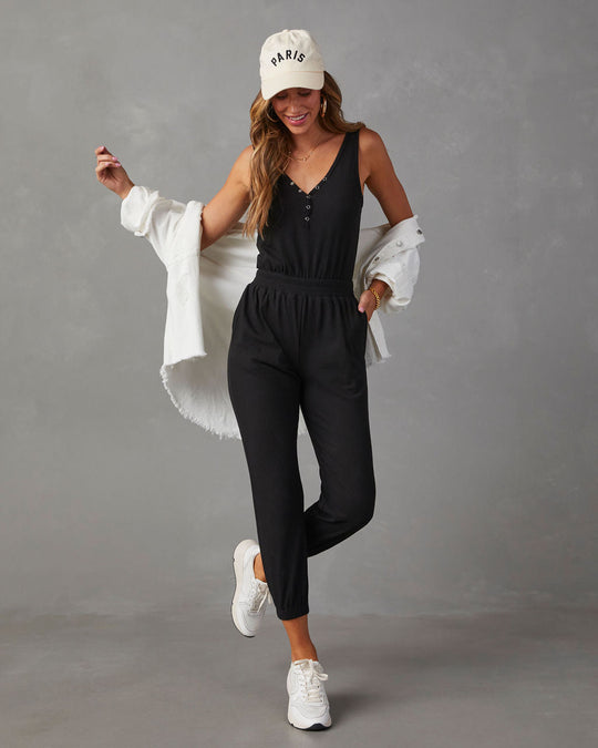 Black % Mcgraw Pocketed Jumpsuit-3