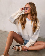 Kimberlie Striped Colorblock Pullover Top