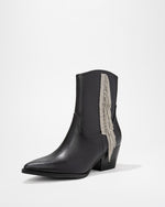Black % Rowan Crystal Fringe Bootie-3