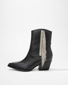 Black % Rowan Crystal Fringe Bootie-2