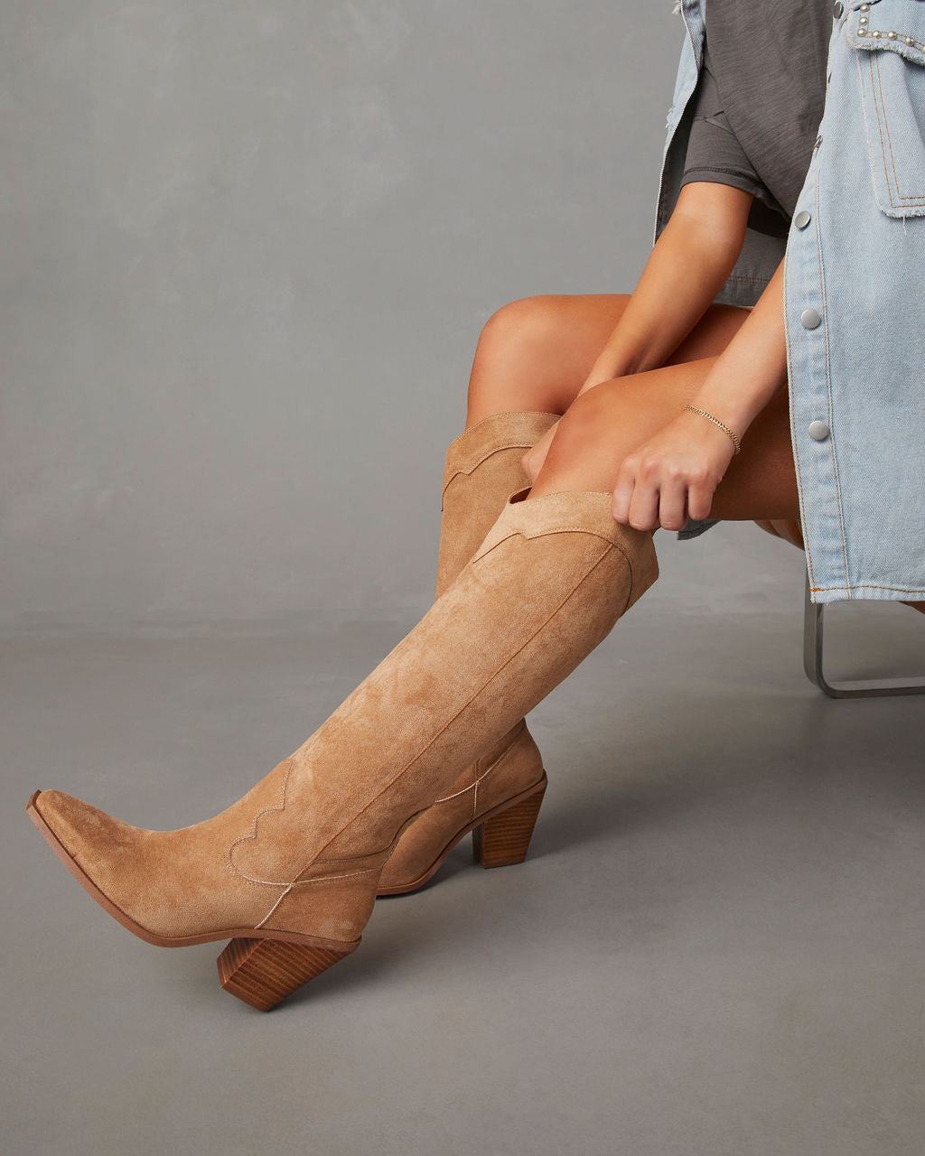 Carlisle Suede Heeled Boots VICI