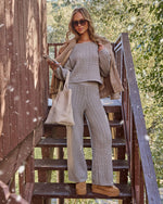 Frosted Wish Cropped Cable Knit Sweater