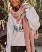 Nekita Two Tone Fringe Blanket Scarf