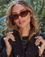 Tortoise % Breslin Cat Eye Sunglasses-1