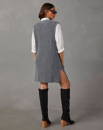 Grey % Merritt Sleeveless Mini Sweater Dress-4