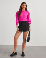 Hot Pink % Nellis Premium Pullover Sweater-5