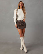 Ivory % Nellis Premium Pullover Sweater-5