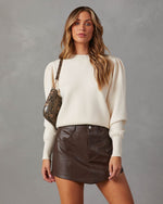 Ivory % Nellis Premium Pullover Sweater-1