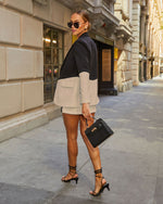 Black/Taupe % Melissa Colorblock Blazer-3