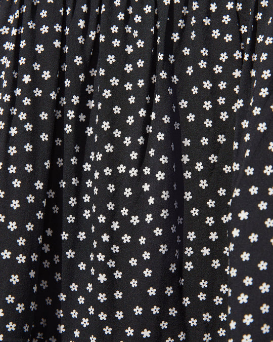 Black % Angelonia Floral Babydoll Dress-3