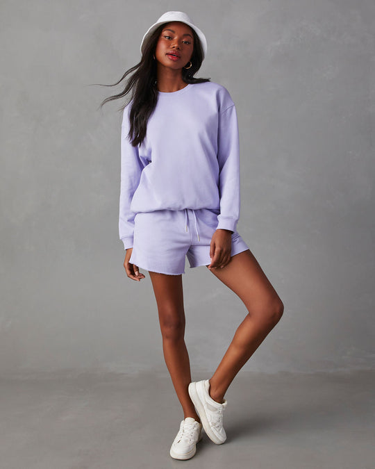 Lavender % Carly Cotton Sweatshirt-3