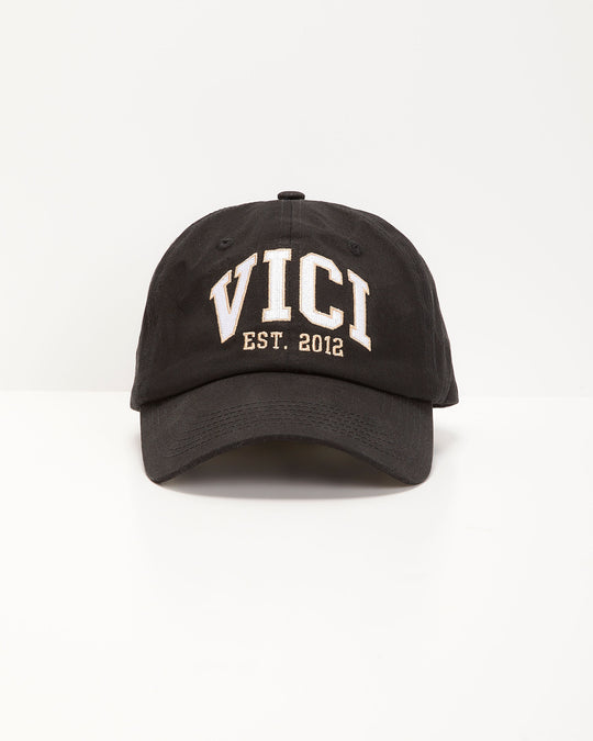 Black % Vici Logo Baseball Cap-6
