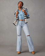 Light Wash % Katana Chambray Utility Top-6