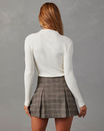 Ivory % Tobey Ribbed Mock Neck Sweater-4