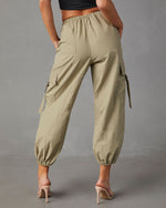 Olive % Carlson Cargo Utility Joggers-4