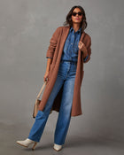 Camel %  Coletti Longline Open Front Duster-1
