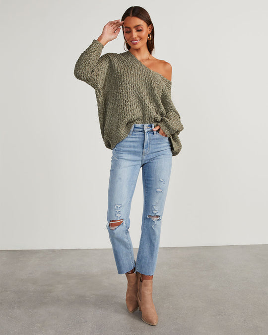 Olive % Warms My Soul Knit Sweater-2