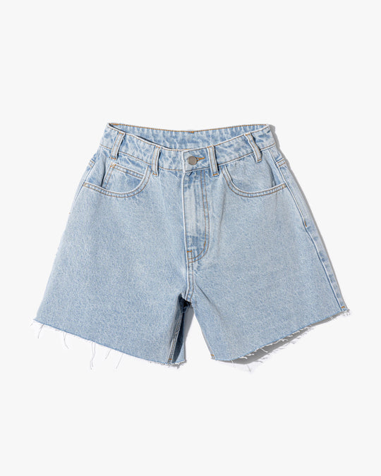 High Rise Frayed Hem Shorts main image 0