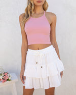 Pink % Cardinal Ribbed Racerback Brami-1