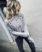 Grey % Sincerely Yours Knit Sweater-12