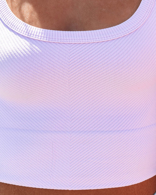 Lavender % Energy Ribbed Knit Crop Tank-4