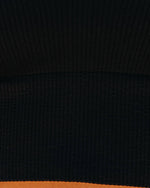 Black % Exhale Ribbed V-Neck Crop Tank-4