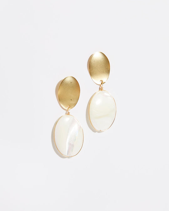Gold And Pearl Drop Earrings