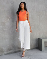 Orange % Yolanda Knit Tank-4